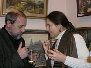 Коваль и Додина на выставке Осикова